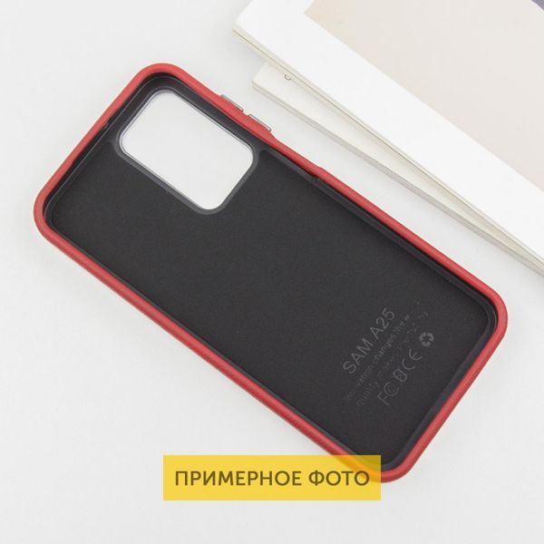 Шкіряний чохол Leather Case Metal Buttons для Xiaomi Redmi 9C Red 342193 фото