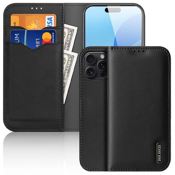 Чохол-книжка Dux Ducis Hivo для Apple iPhone 16 Pro Max (6.9") Black 322732 фото