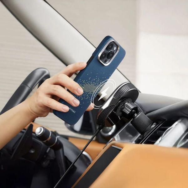 Чохол-накладка iPhone 16 Pitaka Tactile Woven Case StarPeak - Milky Way Galaxy (KI1601MYG) 377941 фото