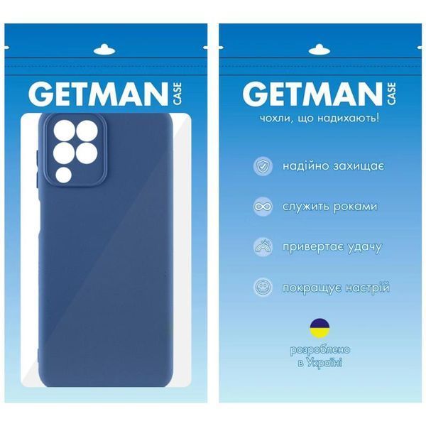Чохол TPU GETMAN Liquid Silk Full Camera для Samsung Galaxy M33 5G Синій / Navy Blue 397558 фото