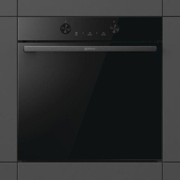 Духова шафа Gorenje електрична, 77л, A+, пара, дисплей, піроліз, чорний (BPS6737E04DBG) 366305 фото
