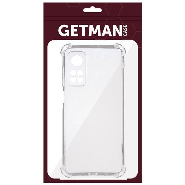 TPU чохол GETMAN Ease logo посилені кути Full Camera для Xiaomi Redmi K40/K40 Pro/K40 Pro+/Poco F3 Безбарвний (прозорий) 295173 фото
