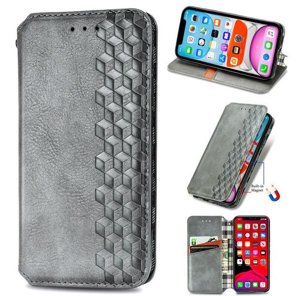 Шкіряний чохол книжка GETMAN Cubic (PU) для Xiaomi 13 Pro Сірий 280439 фото