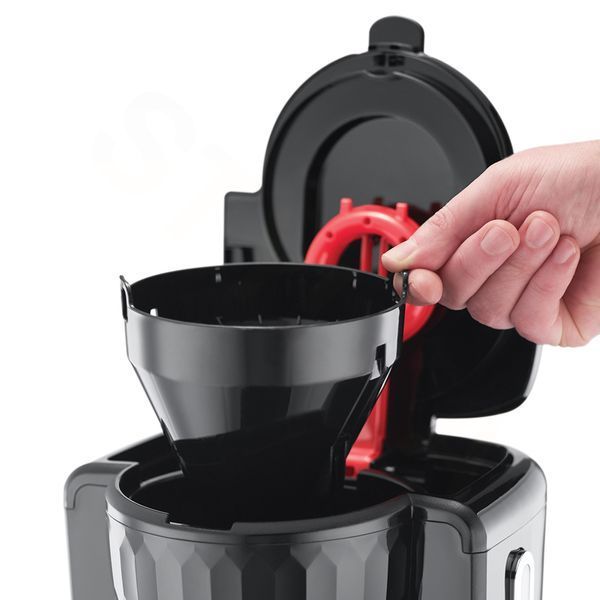 Кавоварка Russell Hobbs крапельна Honeycomb 1.25л, мелена, чорний (27011-56) 364306 фото
