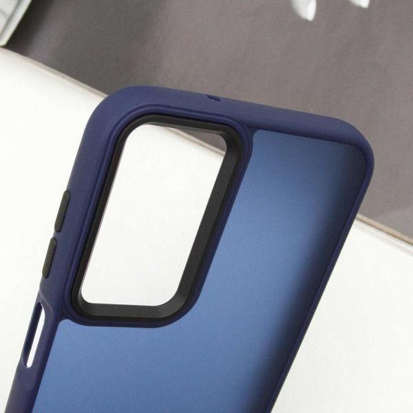 Чохол TPU+PC Lyon Frosted для Samsung Galaxy A17 4G/5G Navy Blue 398048 фото