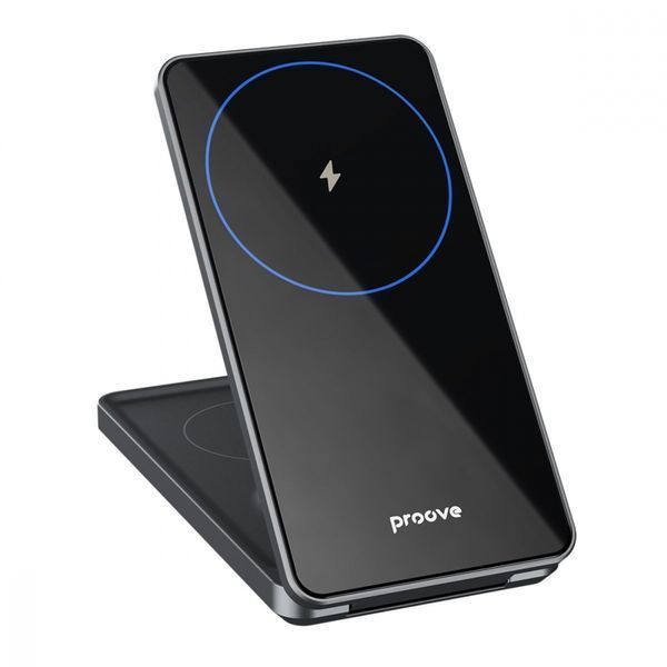 Бездротовий зарядний пристрій Proove Metal Edge 3 in 1 (WSME15010003) Black 277462 фото