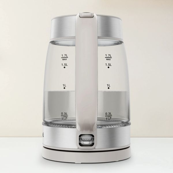 Електрочайник Tefal Glass Kettle 1.7л, скло, з підсвіткою, біло-срібний (KI605B30) 369420 фото