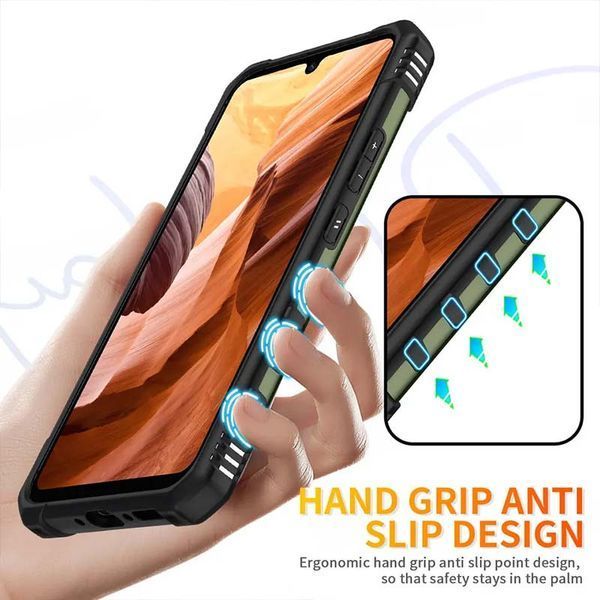 Ударостійкий чохол Pathfinder Ring для Samsung Galaxy A34 5G Зелений / Army Green 270623 фото