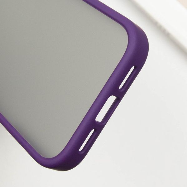 TPU+PC чохол Metal Buttons для Apple iPhone 16 (6.1") Темно-Фіолетовий 318263 фото
