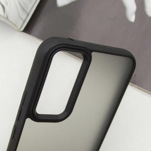 Чохол TPU+PC Lyon Frosted для Samsung Galaxy A55 Black 295746 фото