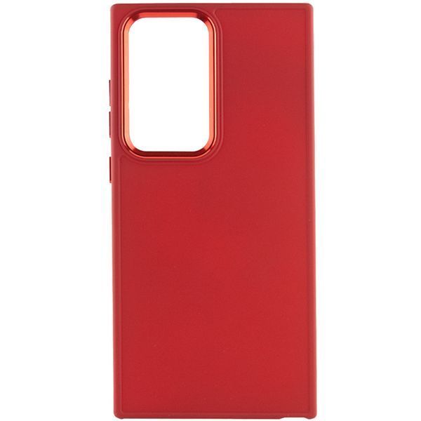 TPU чохол Bonbon Metal Style для Samsung Galaxy S24 Ultra Червоний / Red 284985 фото