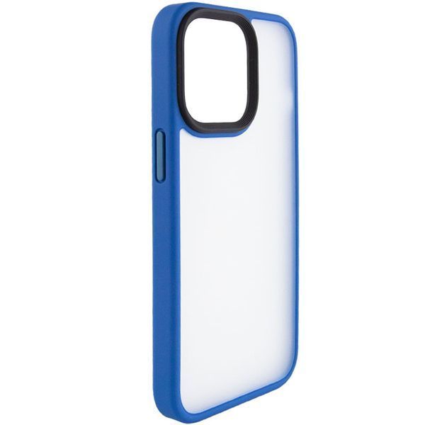 TPU+PC чохол Metal Buttons для Apple iPhone 13 Pro (6.1") Блакитний 244465 фото