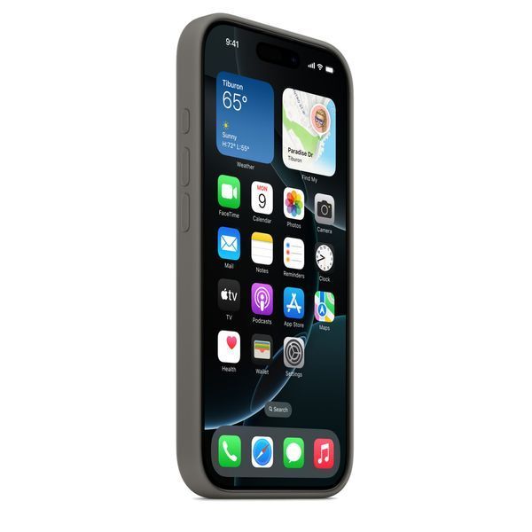 Чохол-накладка Apple iPhone 16 Pro Silicone Case with MagSafe - Stone Gray (MYYL3) 322323 фото