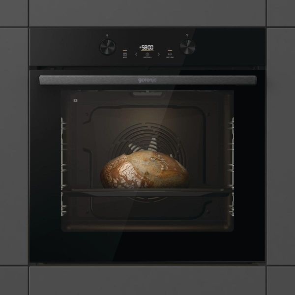Духова шафа Gorenje електрична, 77л, A+, пара, дисплей, піроліз, чорний (BPS6737E04DBG) 366305 фото