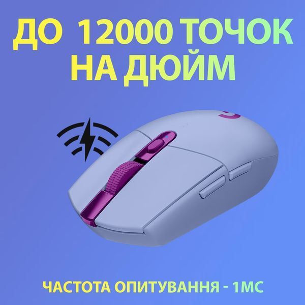 Миша LOGITECH G305 LIGHTSPEED LILAC 353913 фото
