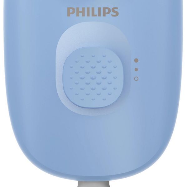 Епілятор Philips Series 2000 дисковий, від мережі, сух., насадок-2, з підсвіткою, блакитний (BRE247/00) 366328 фото