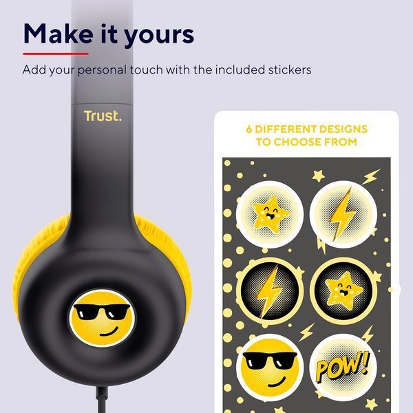 Навушники Trust Nouna Headphones mini-jack, Mic, Чорний 362115 фото