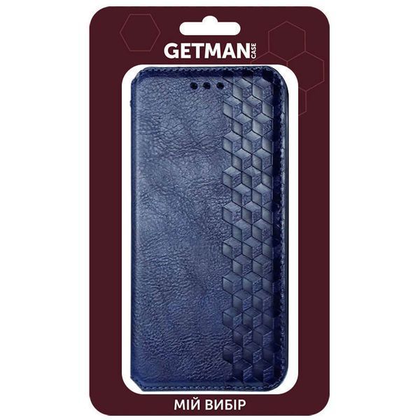Шкіряний чохол книжка GETMAN Cubic (PU) для Samsung Galaxy A32 4G Синій 205639 фото