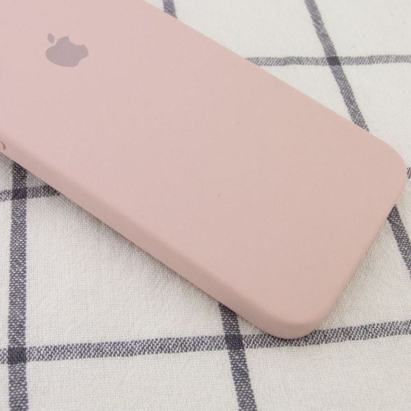 Чохол Silicone Case Square Full Camera Protective (AA) для Apple iPhone XR (6.1") Рожевий / Pink Sand 212985 фото