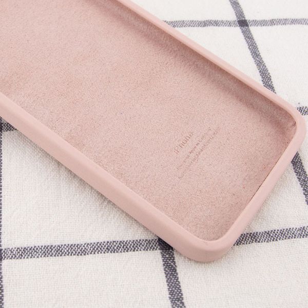 Чохол Silicone Case Square Full Camera Protective (AA) для Apple iPhone XR (6.1") Рожевий / Pink Sand 212985 фото