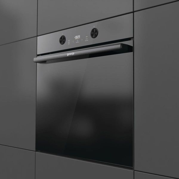 Духова шафа Gorenje електрична, 77л, A+, пара, дисплей, піроліз, чорний (BPS6737E04DBG) 366305 фото