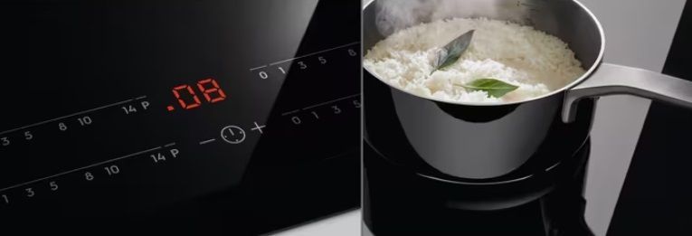 Варильна поверхня Electrolux індукційна, 71см, розширена зона, Hob2Hood, чорний (EIV734) 367461 фото