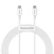 Кабель Baseus Superior Series Fast Charging Data USB кабель Type-C To Type-C 100W 2М (CATYS-C02) White 253557 фото 4