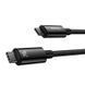 Cable Baseus Tungsten Gold Type-C To Type-C 240W (CAWJ040201) 3m Black 276744 фото 1