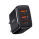 Зарядний Пристрій Baseus Compact Quick Charger 2xUSB U+C 30W (CCXJ-E01) Black 253916 фото 12