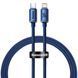Кабель Baseus Crystal Shine Series Fast Charging Data USB кабель Type-C To IP 20W 1.2m (CAJY000203) Blue 257528 фото 2