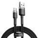 Кабель Baseus Cafule Type-C 2A (3m) CATKLF-UG1 (gray/black) 210883 фото 1