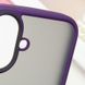 TPU+PC чохол Metal Buttons для Apple iPhone 16 (6.1") Темно-Фіолетовий 318263 фото 6