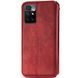 Шкіряний чохол книжка GETMAN Cubic (PU) для Xiaomi Redmi 10 Червоний 217658 фото 4