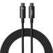 Cable Baseus Tungsten Gold Type-C To Type-C 240W (CAWJ040201) 3m Black 276744 фото 3