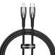 Кабель Baseus Glimmer Series Fast Charging Type-C to Lightning 20W (1m) CADH000001 black 334084 фото 1