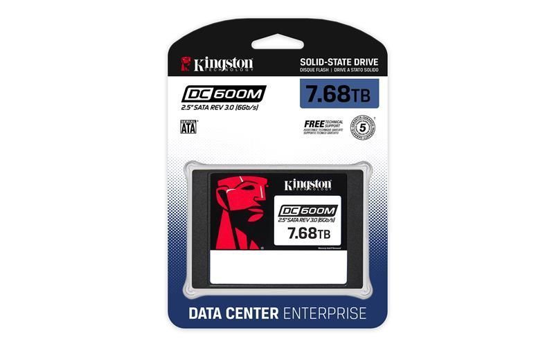 Твердотільний запам&rsquo;ятовувальний пристрій накопичувач (SSD) SATA2.5" 7.68TB 6GB/S SEDC600M/7680G KINGSTON 291639 фото