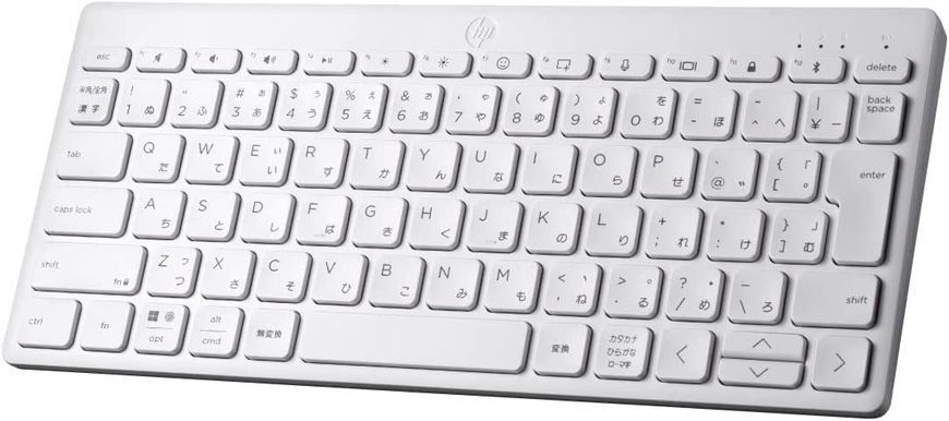 Клавіатура мембранна HP 350 Compact Multi-Device, 78key, BT, EN/UK, білий (692T0AA) 365723 фото