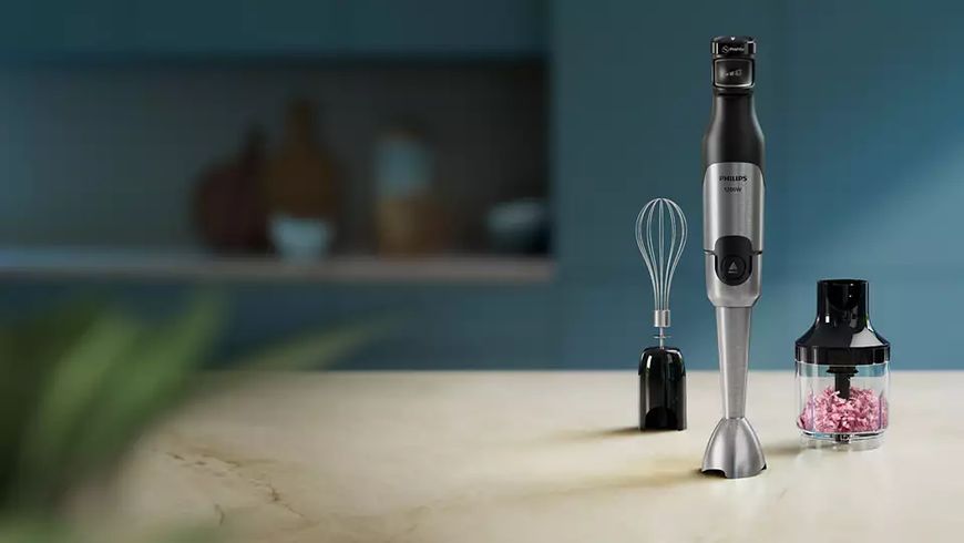 Блендер Philips заглибний Series 5000, 1200Вт, 3в1, чорний (HR2683/00) 370421 фото