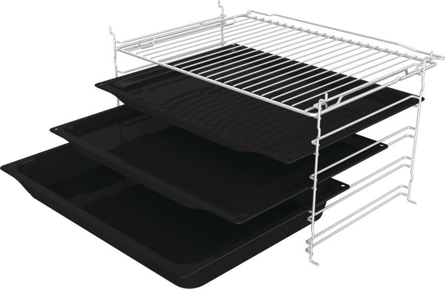 Духова шафа Gorenje електрична, 77л, A+, пара, дисплей, піроліз, чорний (BPS6737E04DBG) 366305 фото