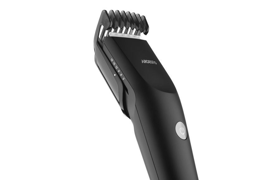 Машинка для стрижки Ardesto HC-Y22-B, мережа+акум., насадок-1, сталь+кераміка, чорний 369203 фото