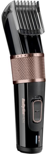 Машинка для стриження Babyliss, мережа+акум., вібраційний мотор, насадок-1, сталь, чорно-коричневий (E974E) 366417 фото