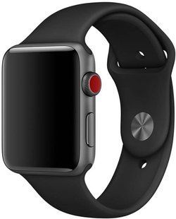 Ремінець Apple Watch 44mm Sport Band - (MTPL2) Black 127980 фото