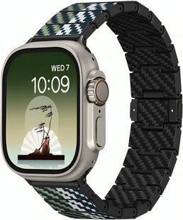 Ремінець Pitaka 49/45/44mm Chroma Carbon Band (AWB2305) Poetry Of Things Wind 346842 фото