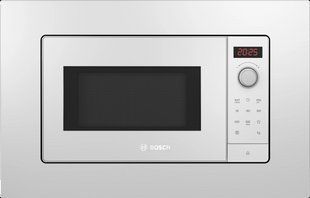 Мікрохвильова піч Bosch вбудована, 21л, електр. керув., 800Вт, дисплей, білий (BFL623MW3) 373634 фото