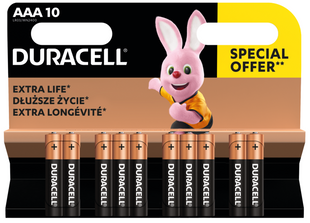 Батарейка DURACELL LR03 MN2400 уп. 1х10 шт. 306296 фото