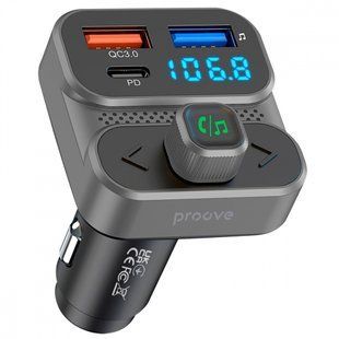 FM Launcher Proove Luxor SE 36W (PD+QC3.0) Type-C+USB (FMLX20120003) gray 338284 фото