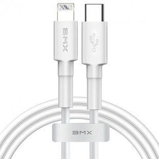 кабель BMX Mini MFI Type-C/Lightning 18W PD White 1.2m 213628 фото
