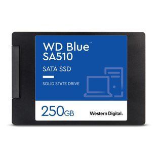 Твердотільний запам&rsquo;ятовувальний пристрій накопичувач (SSD) SATA 2.5" 250GB 6GB/S BLUE SA510 WDS250G3B0A WDC 323152 фото