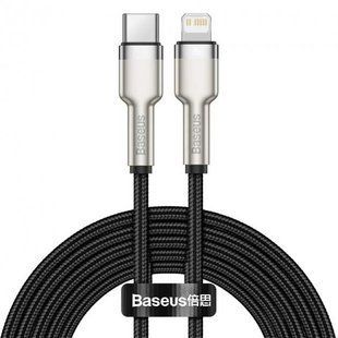 Кабель Baseus Cafule Metal Data USB кабель Type-C to iP PD 20W 2m (CATLJK-B01) Black 212256 фото