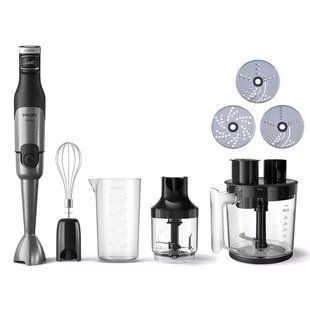 Блендер Philips заглибний Series 5000, 1200Вт, 5в1, чопер, терки, чорний (HR2685/00) 370422 фото